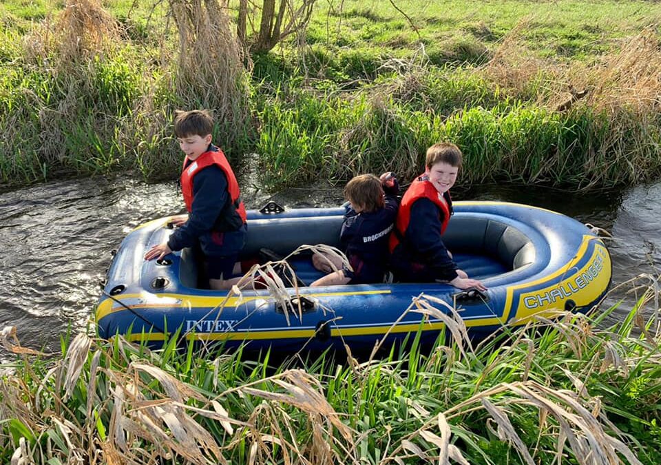 The boarders were off for some fun on and in the water, making the most of the beautiful weather.